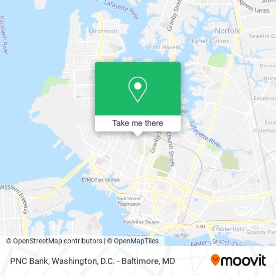 Mapa de PNC Bank