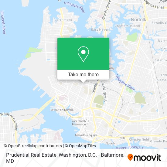 Prudential Real Estate map