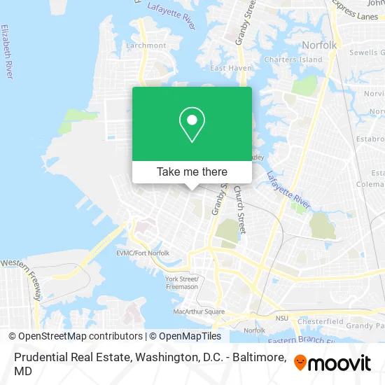 Prudential Real Estate map