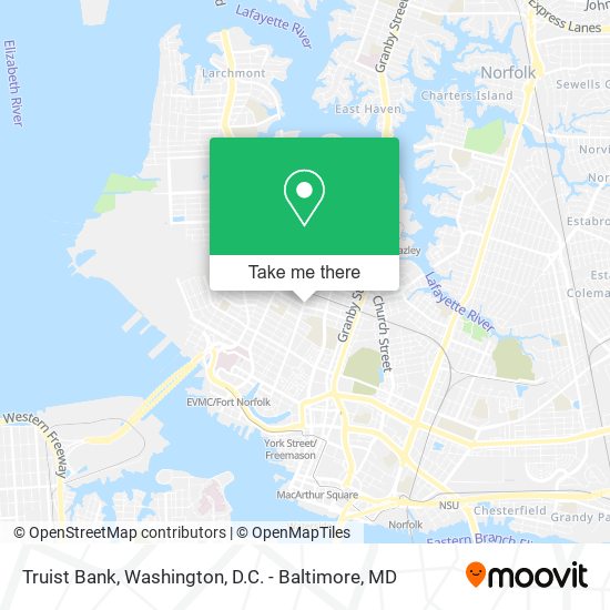 Truist Bank map