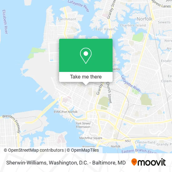 Sherwin-Williams map