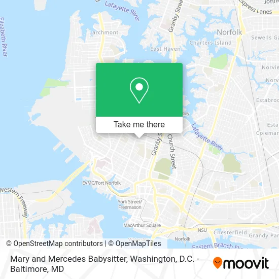 Mary and Mercedes Babysitter map