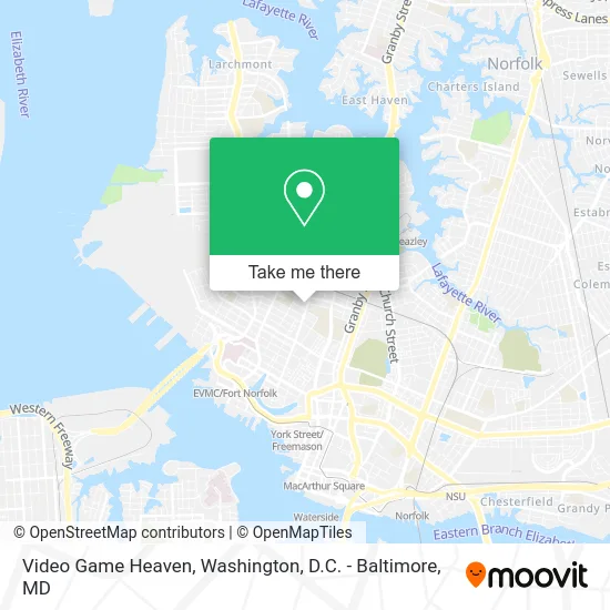 Video Game Heaven map