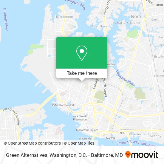 Green Alternatives map