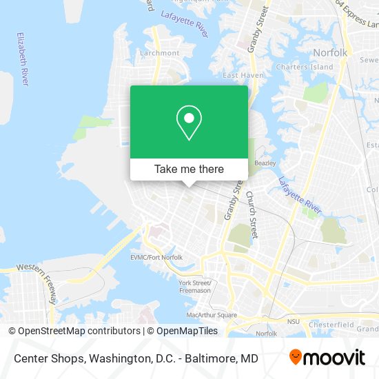 Center Shops map