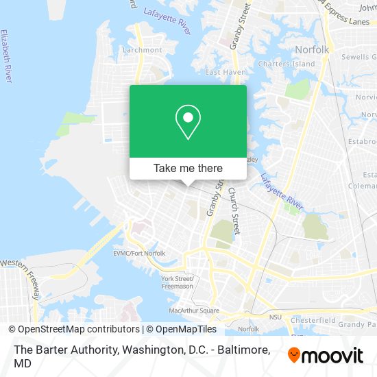 The Barter Authority map