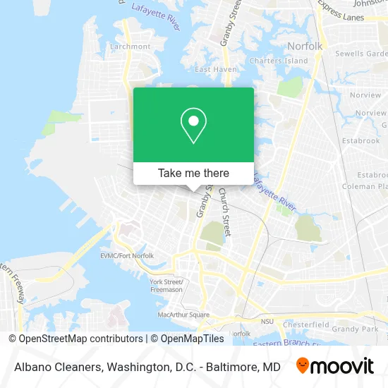 Albano Cleaners map
