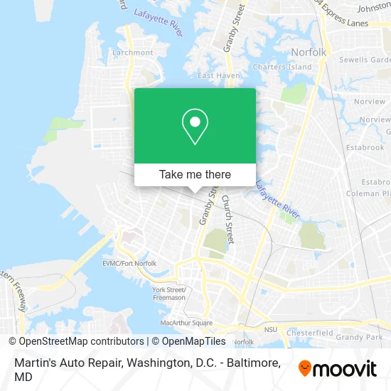 Martin's Auto Repair map