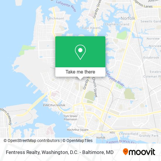 Fentress Realty map