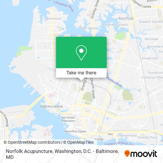 Norfolk Acupuncture map