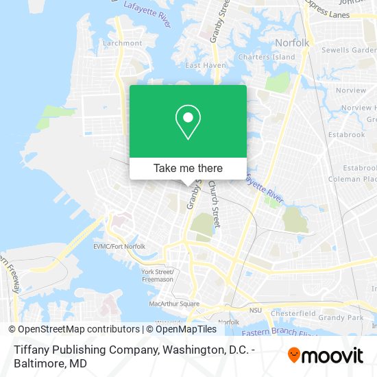 Mapa de Tiffany Publishing Company