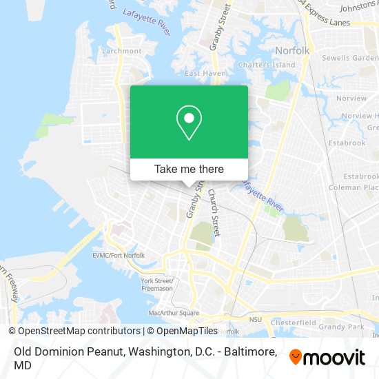 Mapa de Old Dominion Peanut