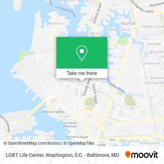 Mapa de LGBT Life Center