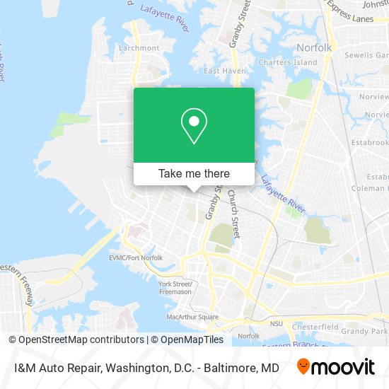 Mapa de I&M Auto Repair