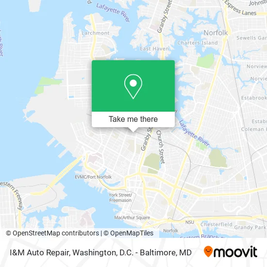 Mapa de I&M Auto Repair