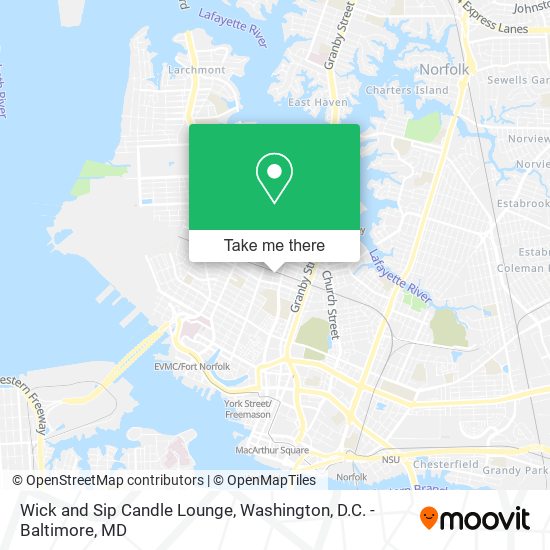 Wick and Sip Candle Lounge map