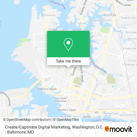 Create / Captivate Digital Marketing map
