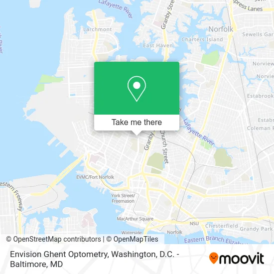 Envision Ghent Optometry map