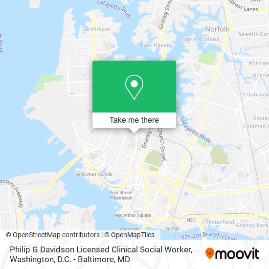 Philip G Davidson Licensed Clinical Social Worker map