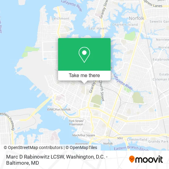 Marc D Rabinowitz LCSW map