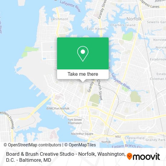 Board & Brush Creative Studio - Norfolk map