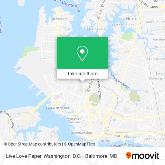 Live Love Paper map