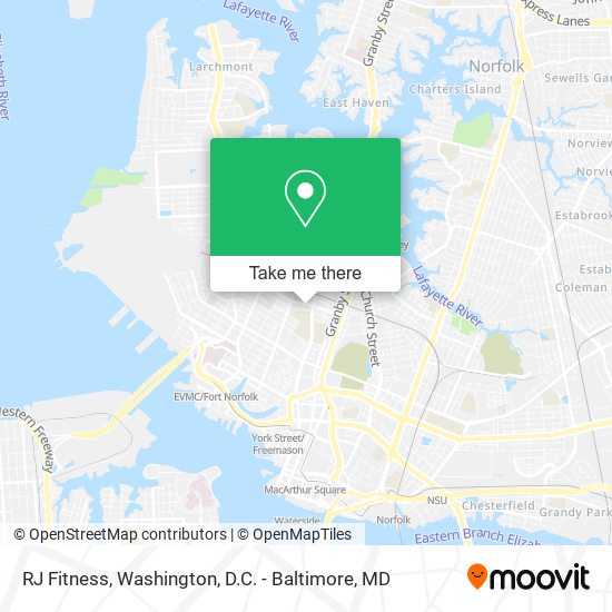 RJ Fitness map