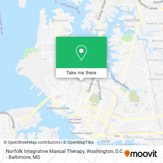 Norfolk Integrative Manual Therapy map