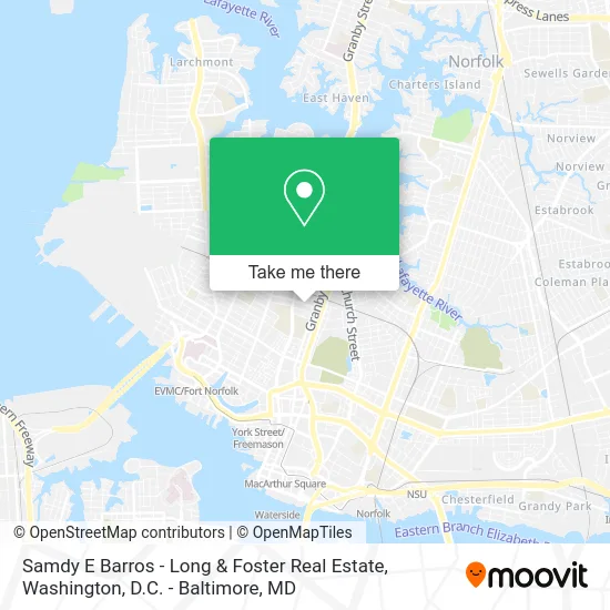 Samdy E Barros - Long & Foster Real Estate map