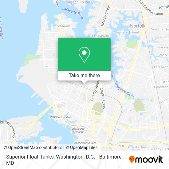 Superior Float Tanks map