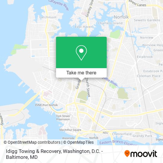 Mapa de Idigg Towing & Recovery