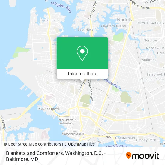 Blankets and Comforters map