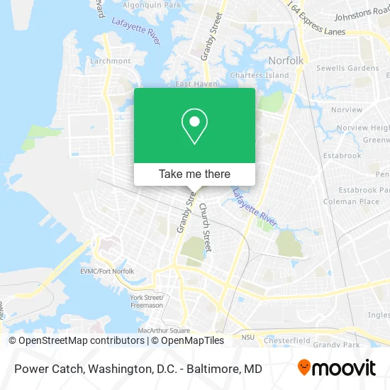 Power Catch map