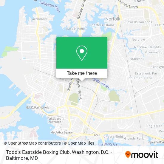 Mapa de Todd's Eastside Boxing Club