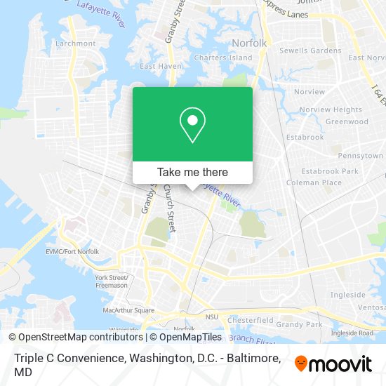 Triple C Convenience map