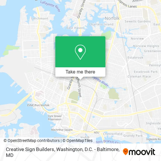 Creative Sign Builders map