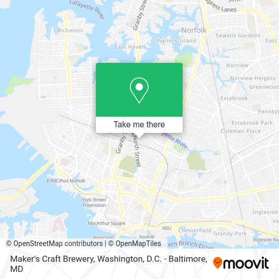 Maker's Craft Brewery map