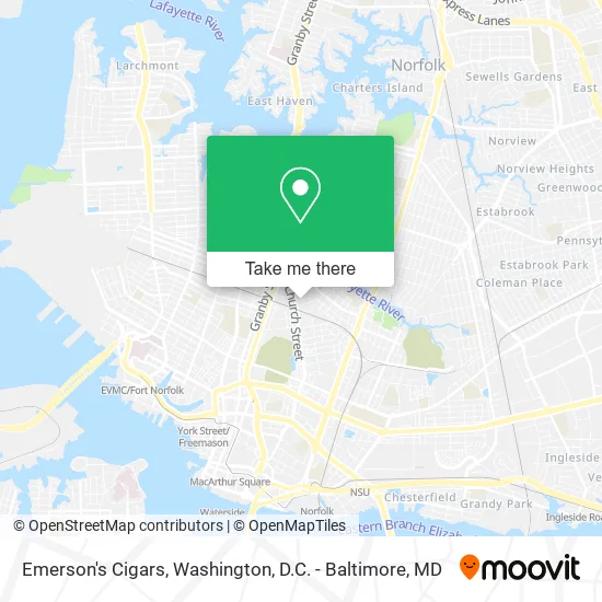 Mapa de Emerson's Cigars