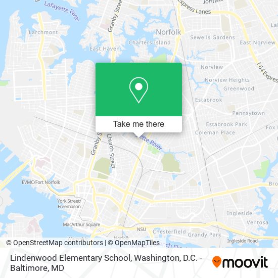 Lindenwood Elementary School map