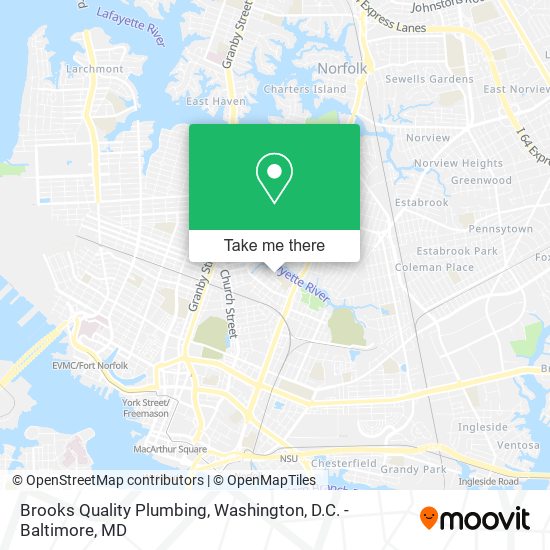 Brooks Quality Plumbing map