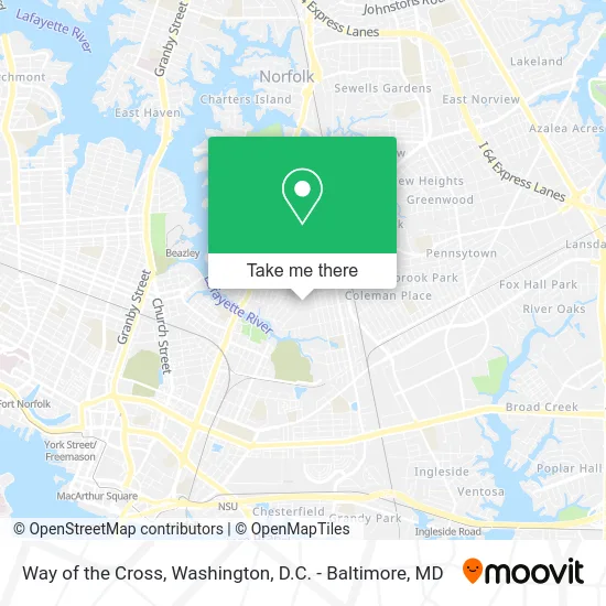 Way of the Cross map