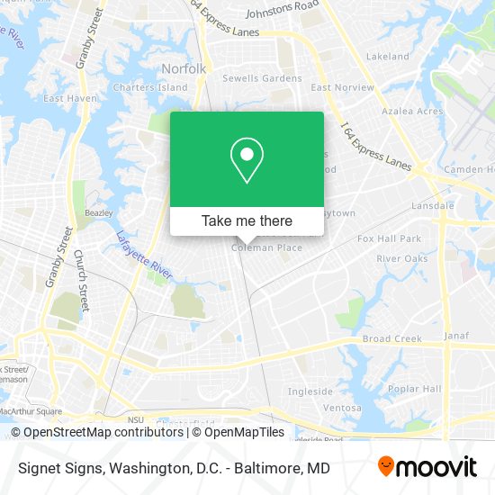Signet Signs map