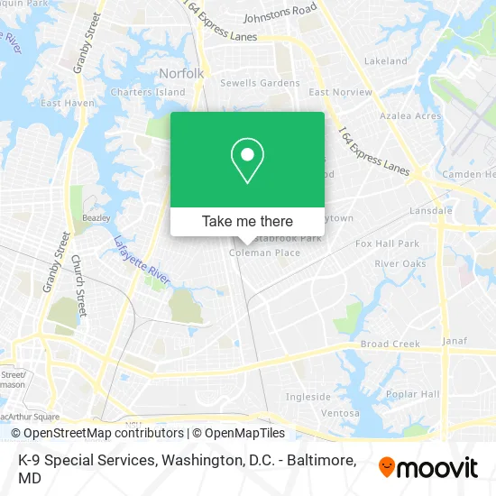 Mapa de K-9 Special Services