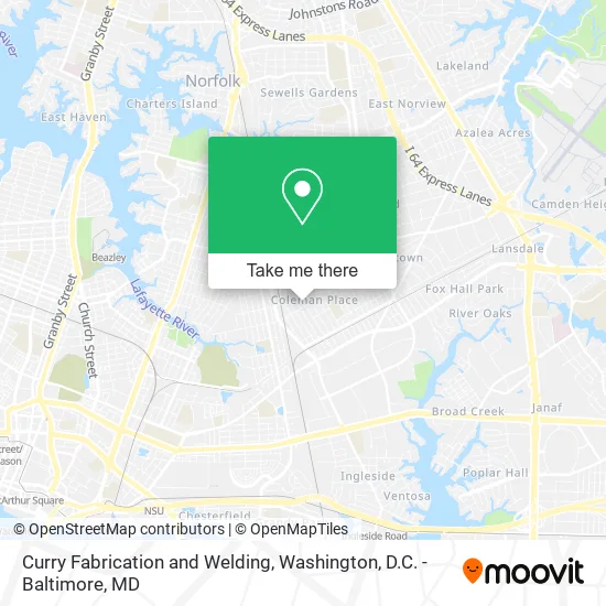 Mapa de Curry Fabrication and Welding