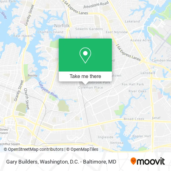 Mapa de Gary Builders