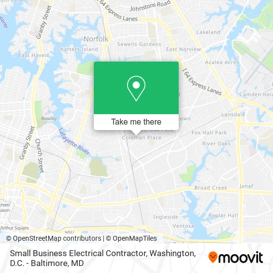 Mapa de Small Business Electrical Contractor
