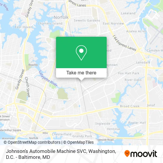 Mapa de Johnson's Automobile Machine SVC