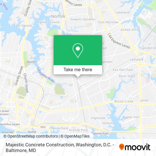 Majestic Concrete Construction map