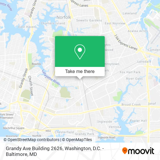 Mapa de Grandy Ave Building 2626