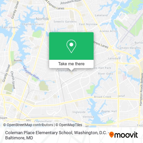 Coleman Place Elementary School map